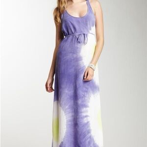 C&C California Purple Tie-Dye Maxi Dress - Sleeveless Casual